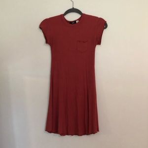 Ribbed Mini Dress